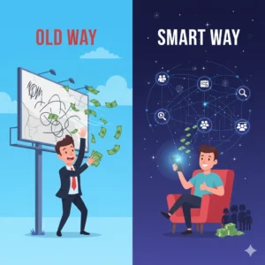 Ads-wasting VS targeted